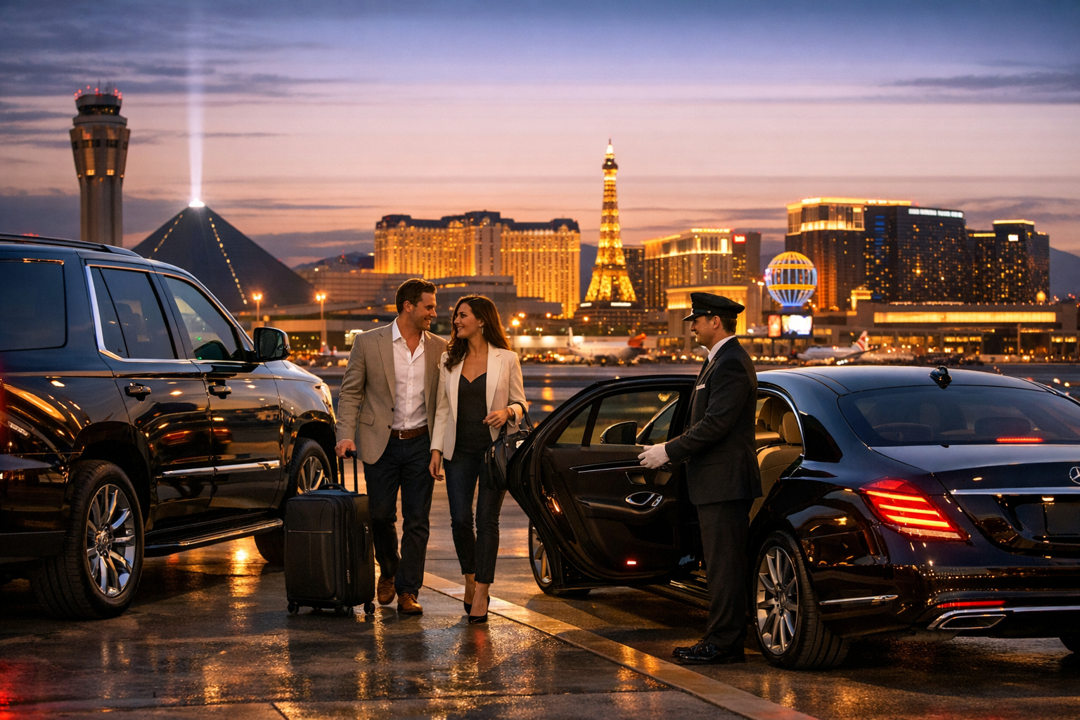 Harry Reid Airport Car Service in Las Vegas: Luxury Airport Transfers by Xclusivlivery