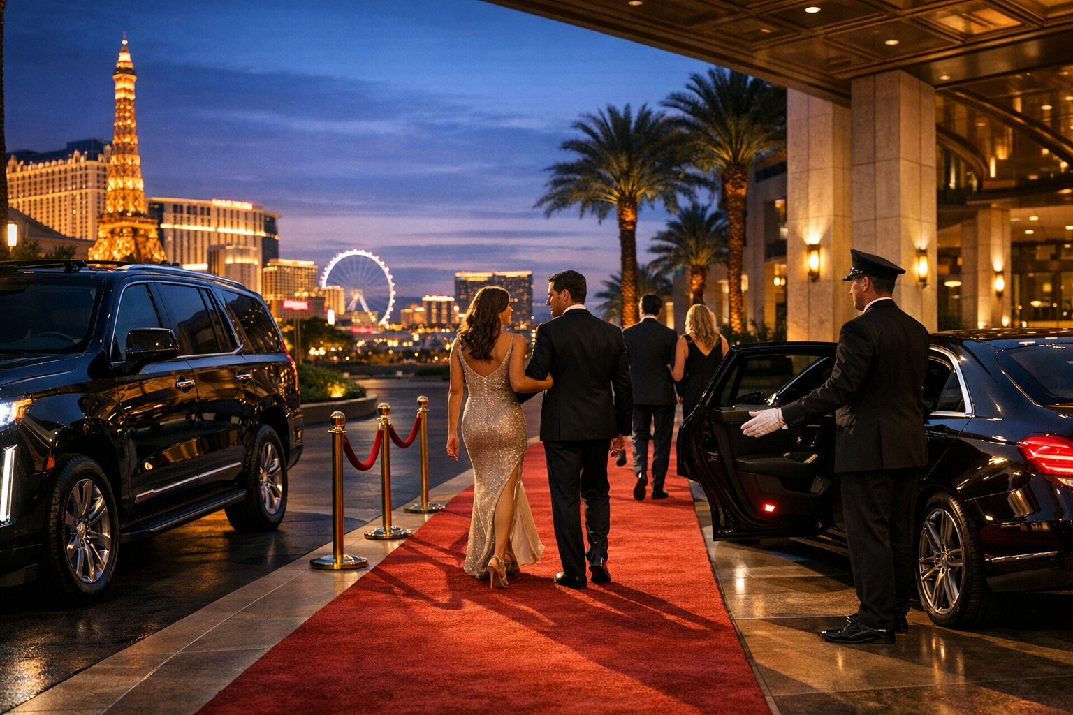 Red Carpet Transportation Las Vegas: Luxury Chauffeur Service for VIP Events, Airports, Weddings and Nights Out